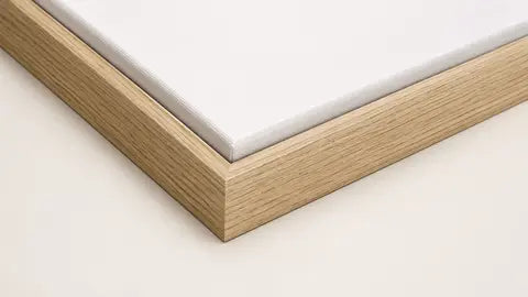 Arté Antica oak canvas frame detail