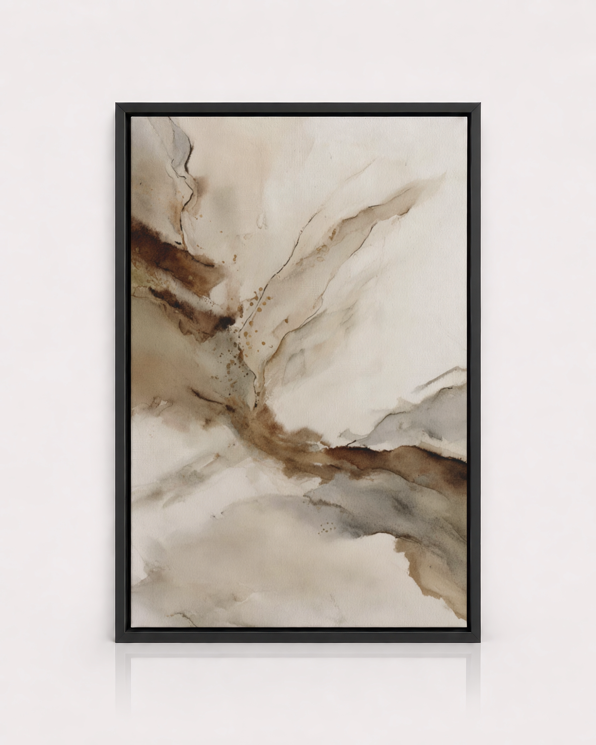 Neutral Abstract Watercolor Print
