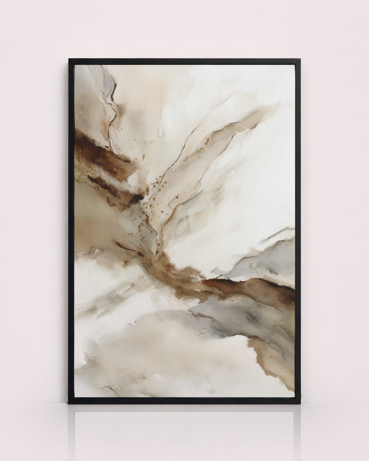 Neutral Abstract Watercolor Print