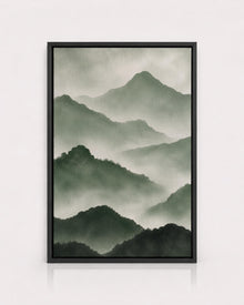 Green Misty Mountain Print