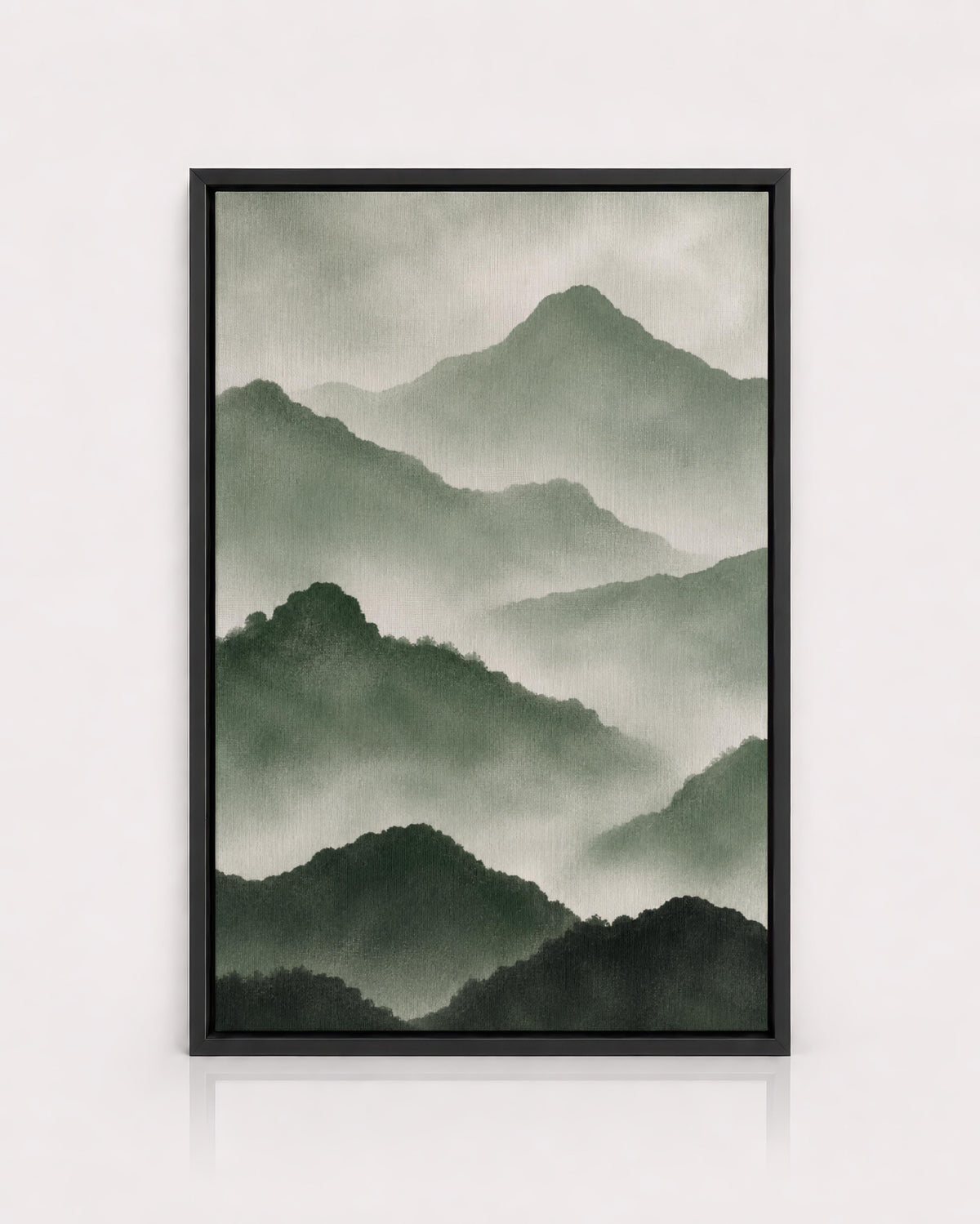 Green Misty Mountain Print