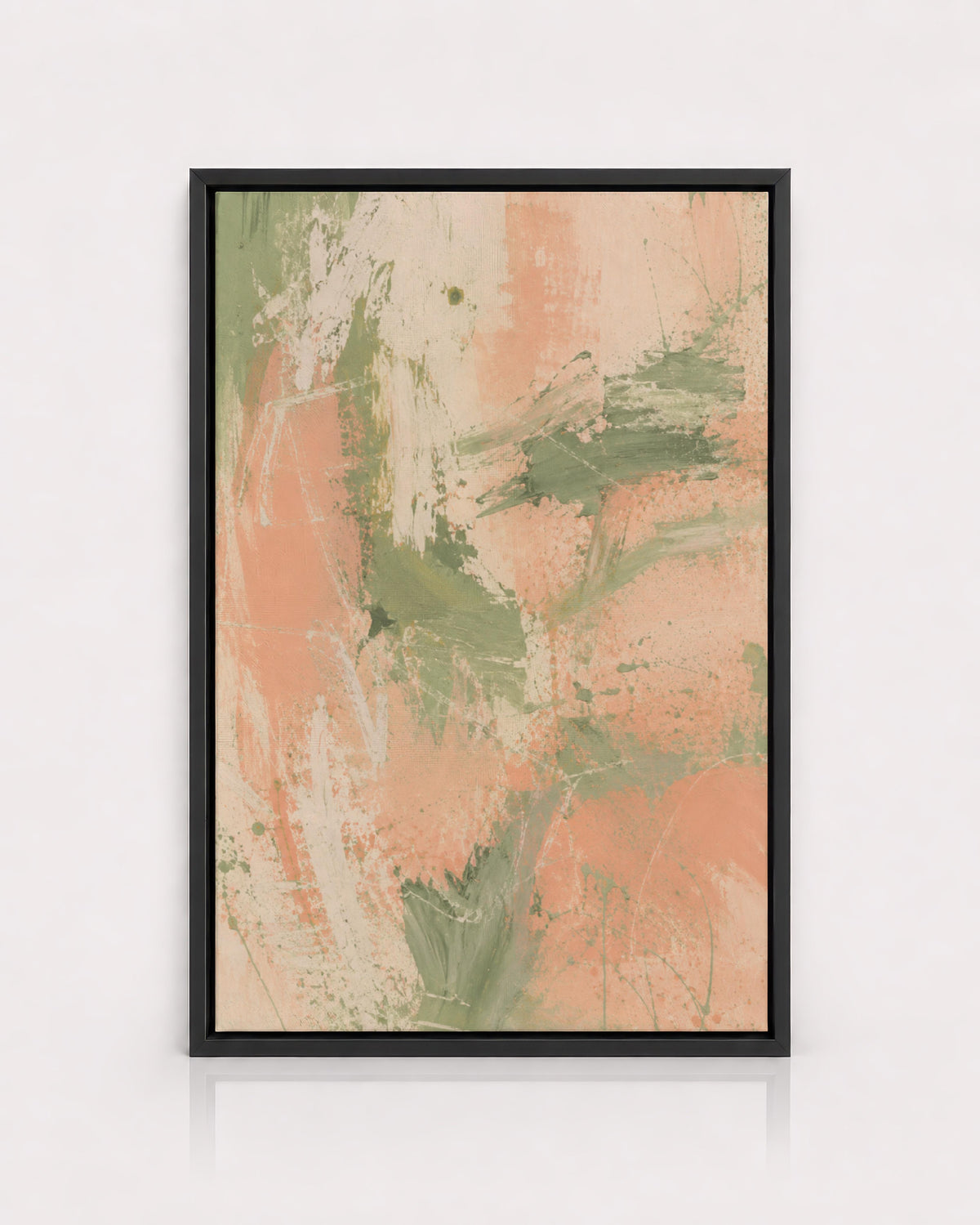 Peach Sage Textured Abstract