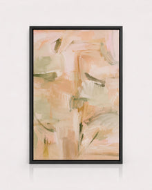 Peach Sage Abstract Print