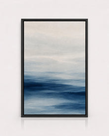 Blue Coastal Watercolor Print