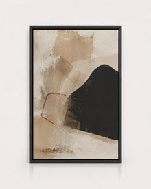 Black Beige Textured Abstract