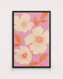Pink Floral Botanical Print