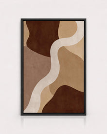 Brown Beige Organic Abstract