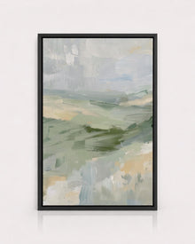 Soft Green Abstract Landscape