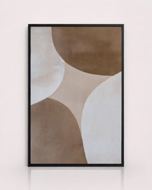 Neutral Brown Geometric Abstract