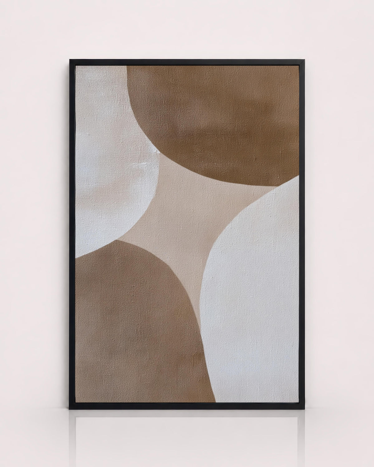 Neutral Brown Geometric Abstract