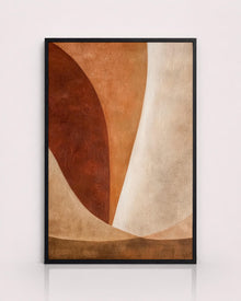 Terracotta Beige Organic Abstract