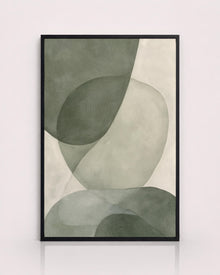 Sage Green Organic Abstract