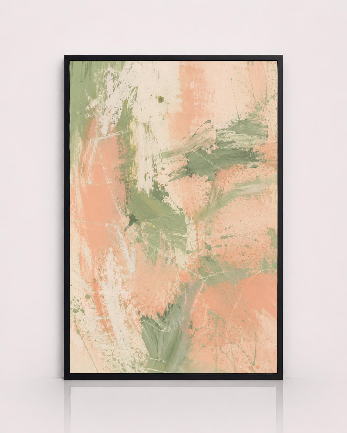 Peach Sage Textured Abstract