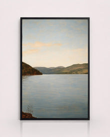 Vintage Lake Landscape Print