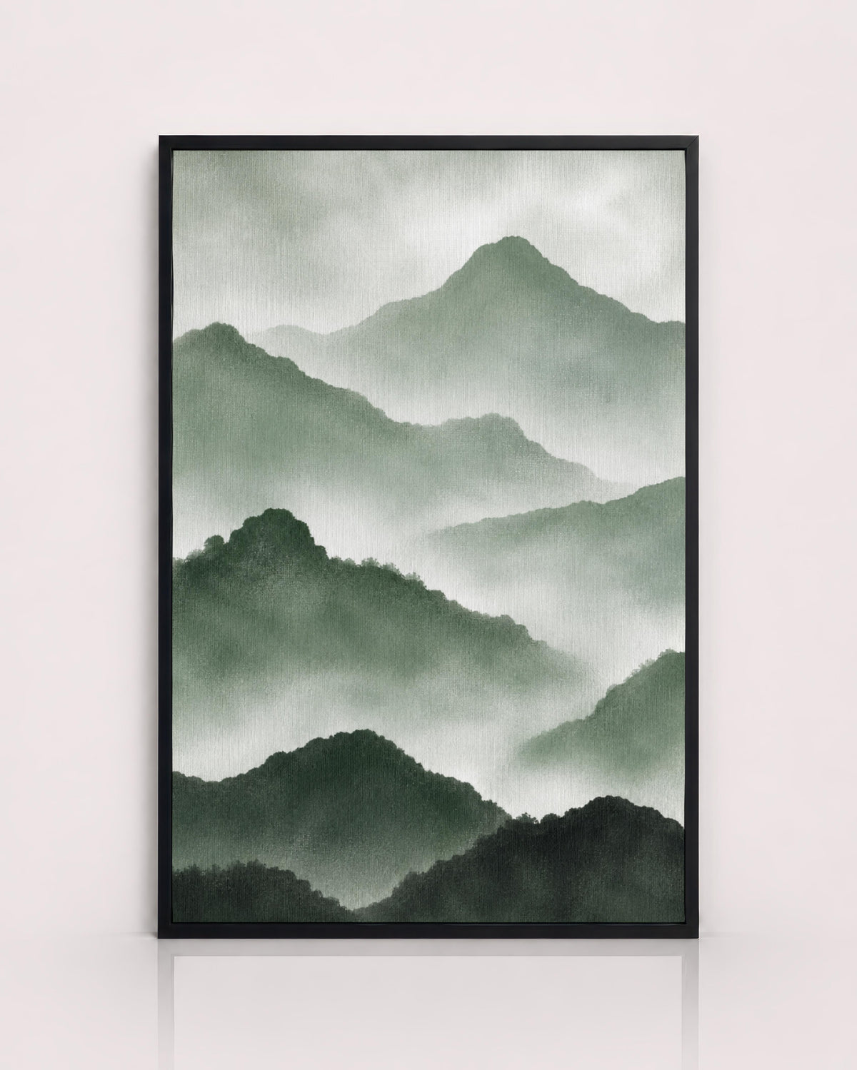 Green Misty Mountain Print