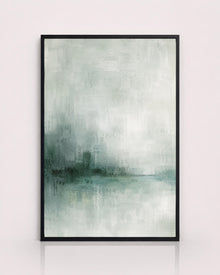 Soft Sage Abstract Landscape