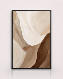 Brown Beige Organic Abstract