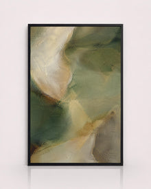 Moody Green Neutral Abstract