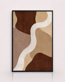 Brown Beige Organic Abstract