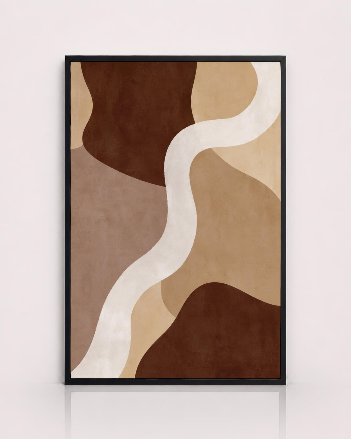 Brown Beige Organic Abstract