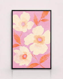 Pink Floral Botanical Print