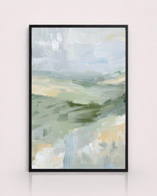 Soft Green Abstract Landscape