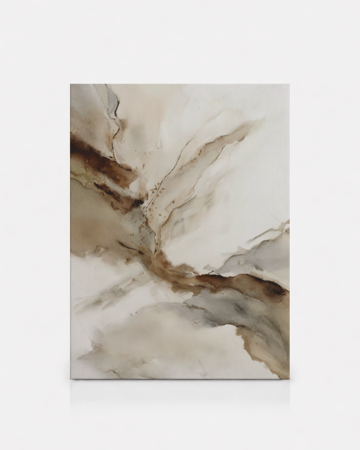 Neutral Abstract Watercolor Print