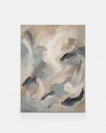 Neutral Gray Abstract Painting