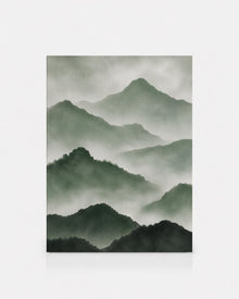 Green Misty Mountain Print
