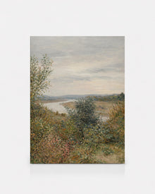 Vintage River Landscape Print