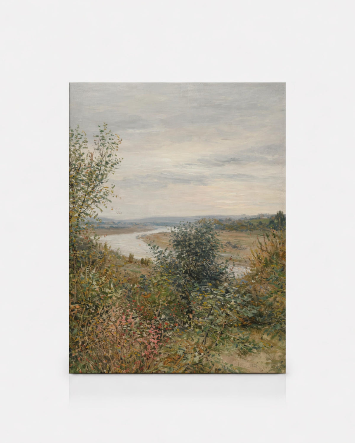 Vintage River Landscape Print