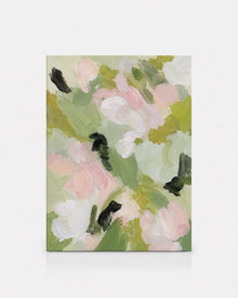 Pink Green Floral Abstract