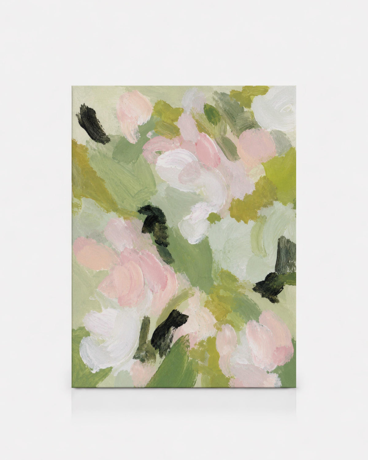 Pink Green Floral Abstract