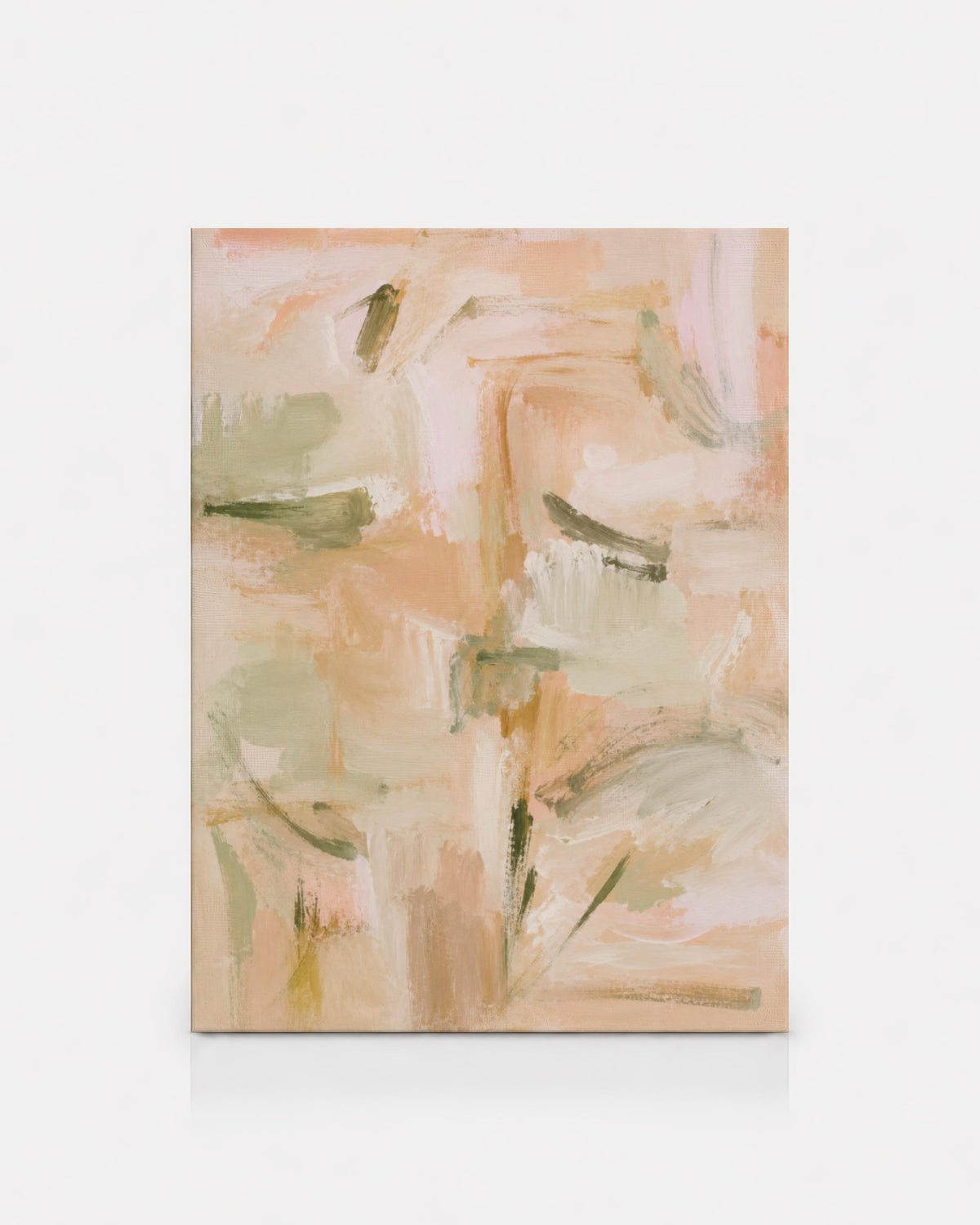 Peach Sage Abstract Print