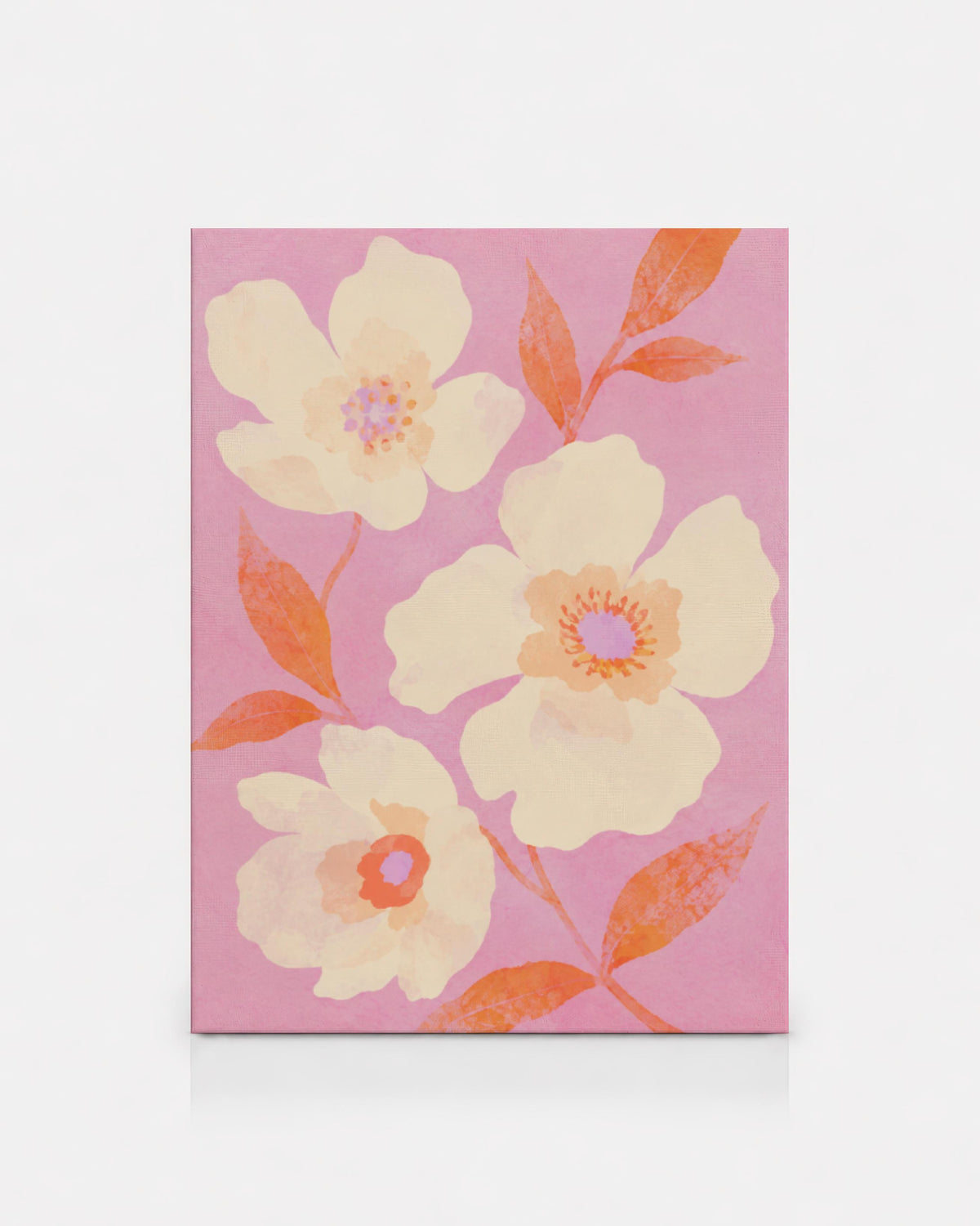 Pink Floral Botanical Print