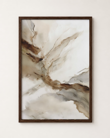Neutral Abstract Watercolor Print
