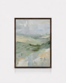 Soft Green Abstract Landscape
