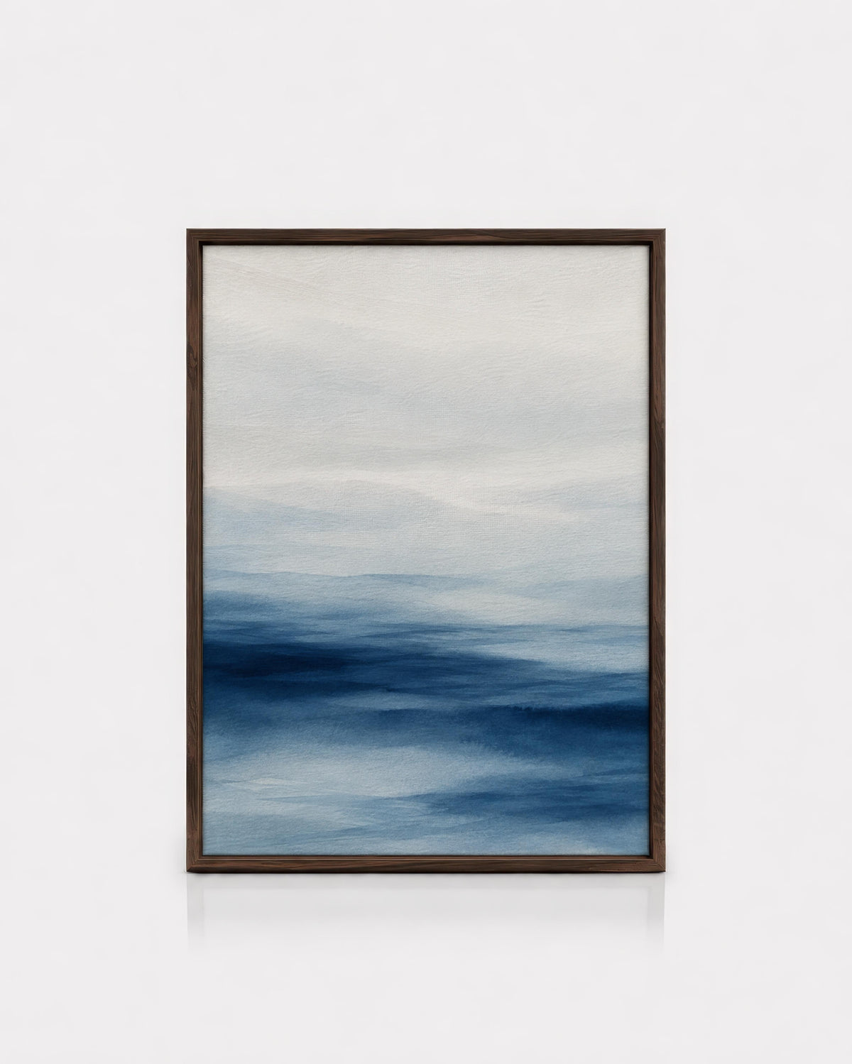 Blue Coastal Watercolor Print