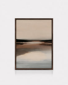 Neutral Brown Abstract Landscape wall art mockup 6