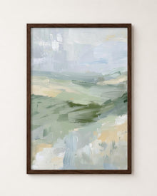 Soft Green Abstract Landscape