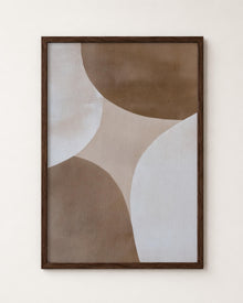Neutral Brown Geometric Abstract