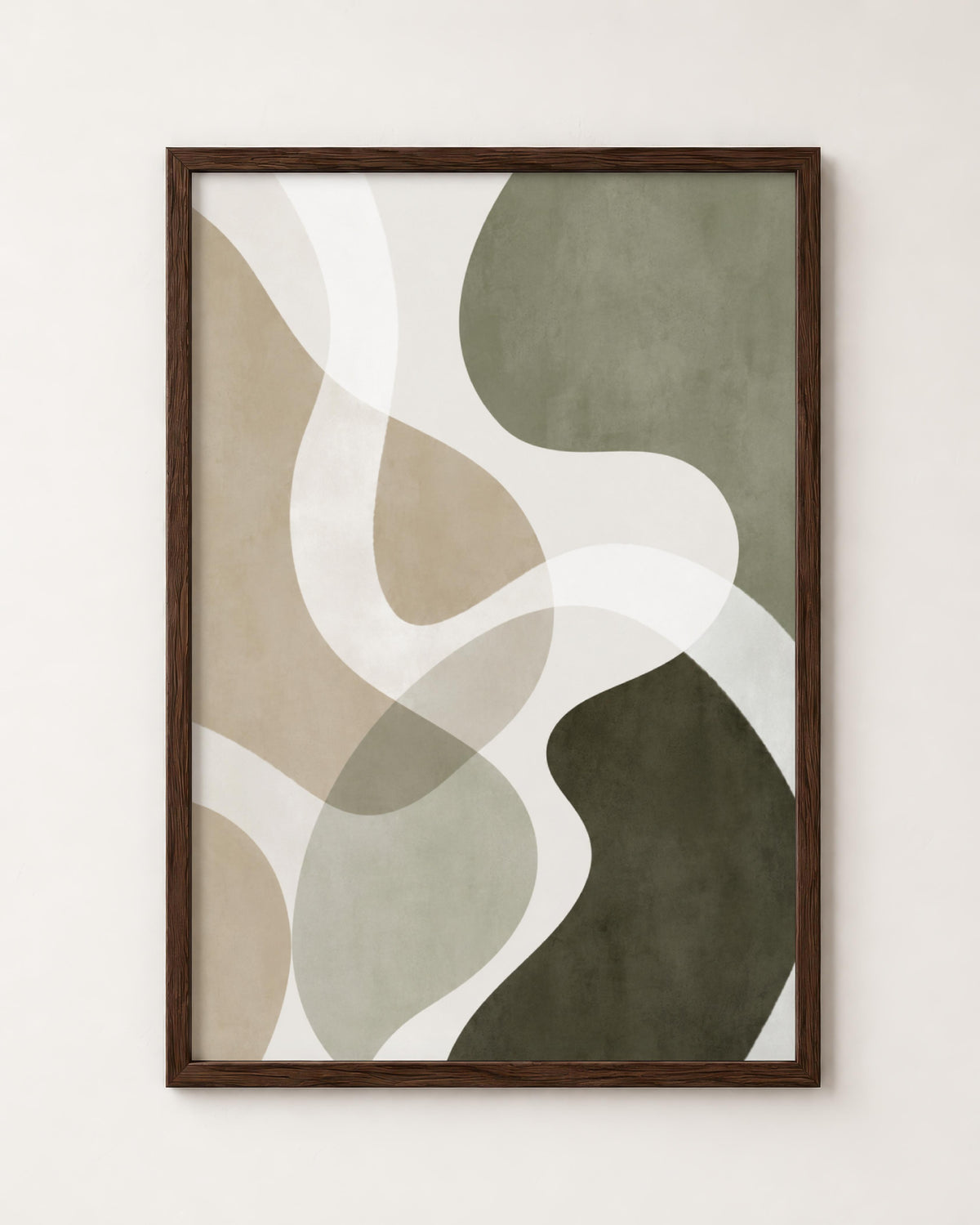 Sage Green Organic Abstract