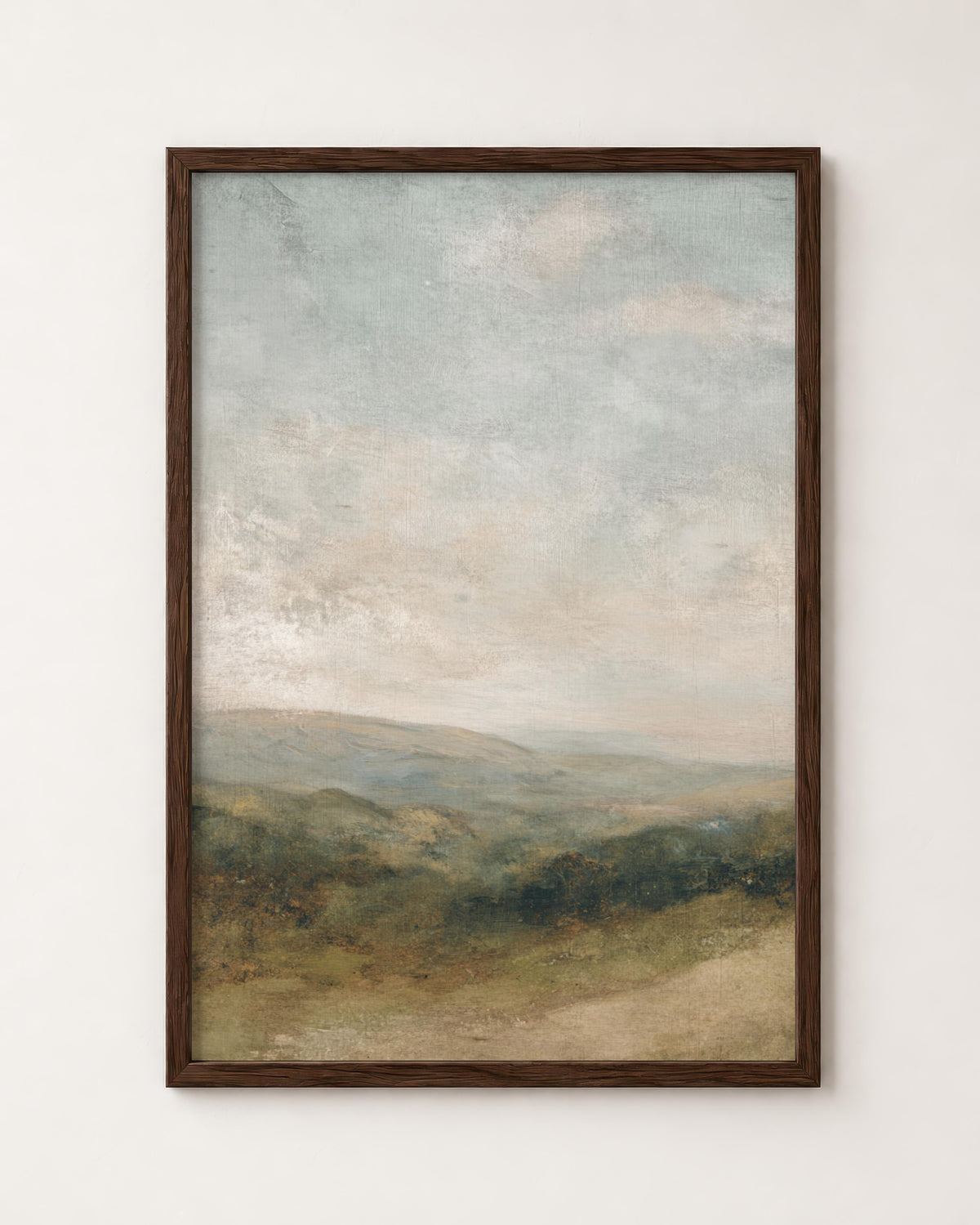 Moody Neutral Mountain Landscape