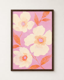 Pink Floral Botanical Print