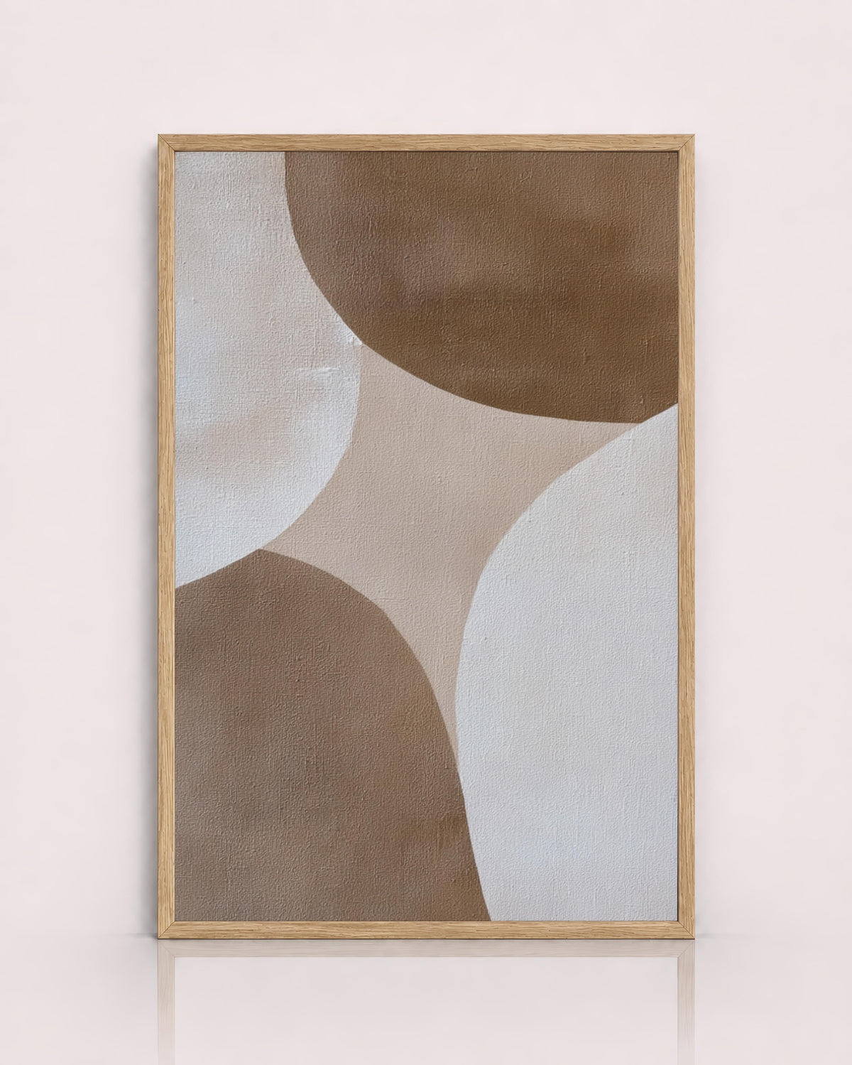 Neutral Brown Geometric Abstract