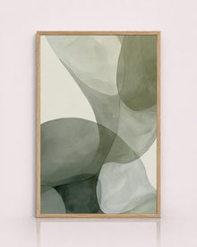 Sage Green Organic Abstract