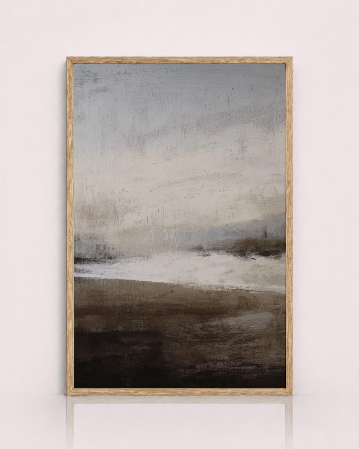 Moody Neutral Abstract Landscape