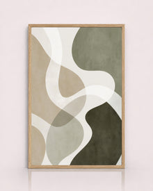 Sage Green Organic Abstract