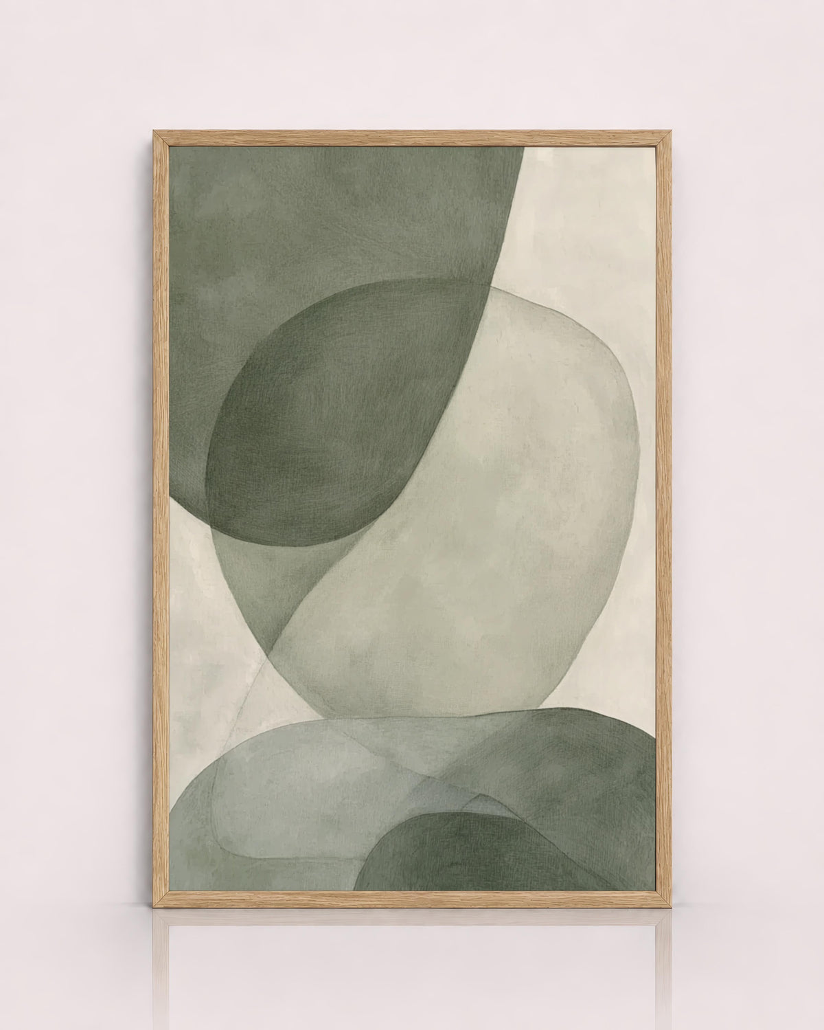 Sage Green Organic Abstract