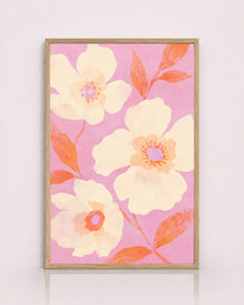 Pink Floral Botanical Print